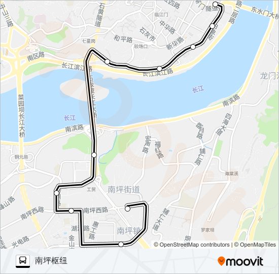 公交382路的线路图