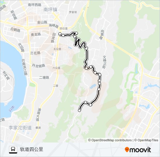 公交383路的线路图
