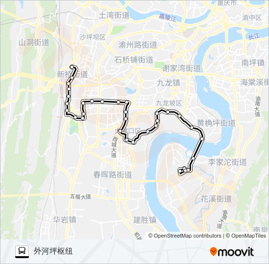 公交891路的线路图