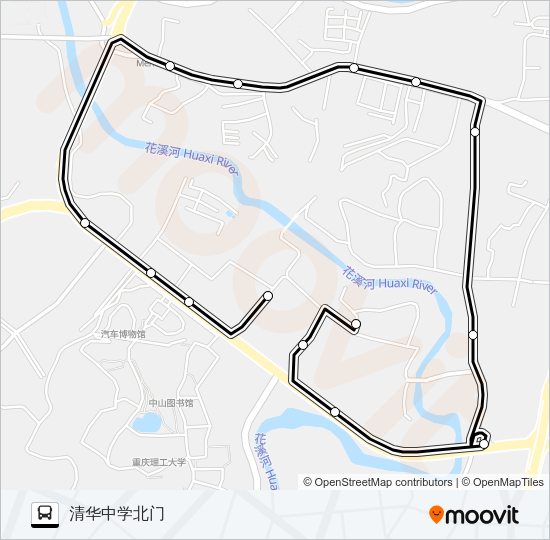 332环线 Bus Line Map