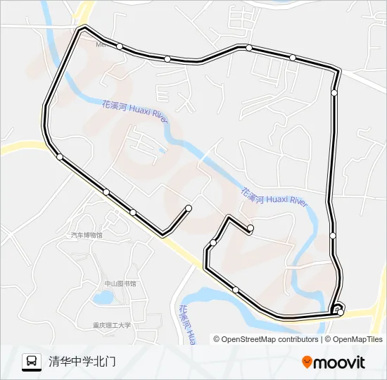 332环线 Bus Line Map