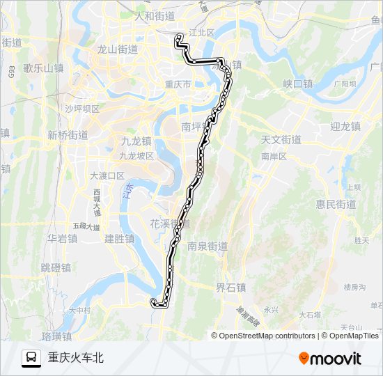 303路专线 Bus Line Map