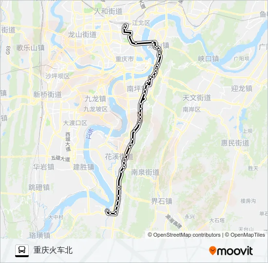 303路专线 Bus Line Map