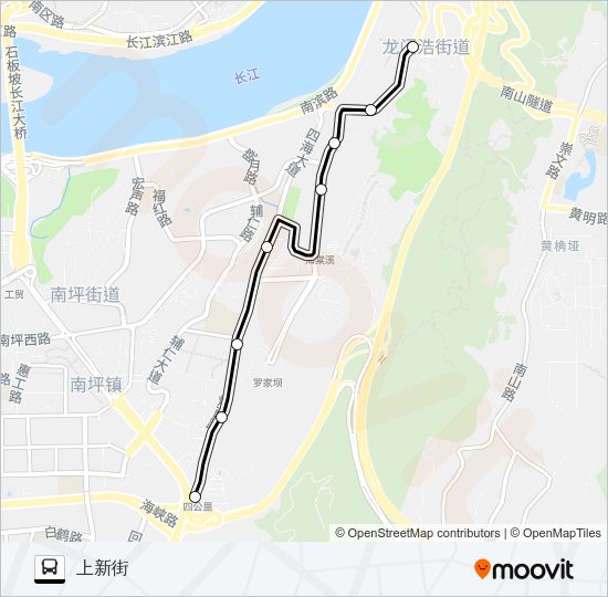 公交305区间路的线路图