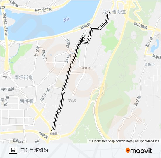 公交305区间路的线路图