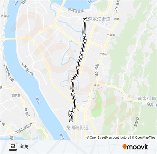 348路区间 Bus Line Map