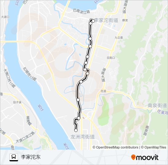 348路区间 Bus Line Map