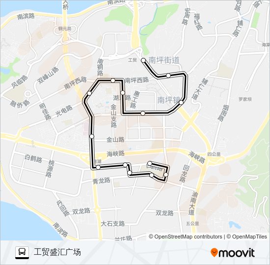 372路区间 Bus Line Map