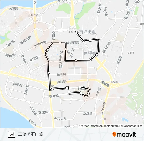 372路区间 Bus Line Map