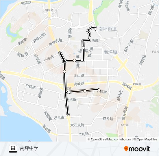 372路区间 Bus Line Map