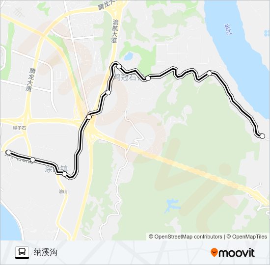 公交385区间路的线路图