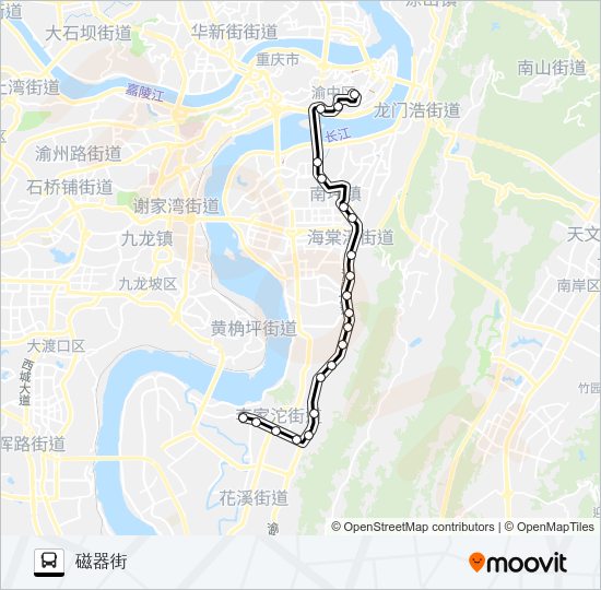 公交0301夜班路的线路图