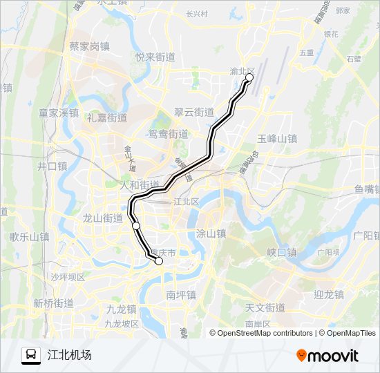 机场巴士01线 Bus Line Map