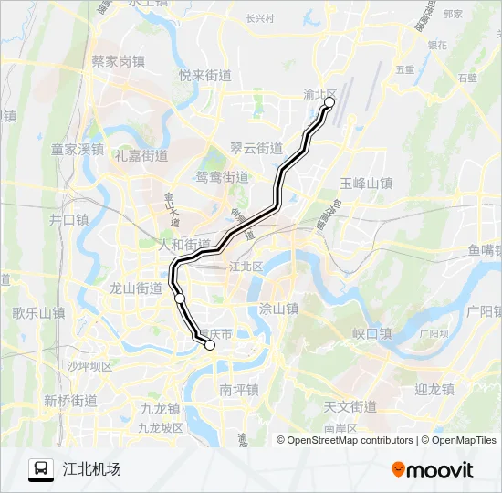 机场巴士01线 Bus Line Map