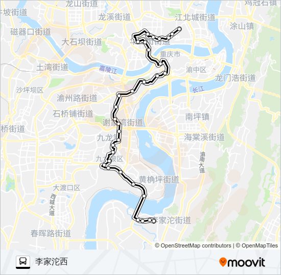 公交416路的线路图