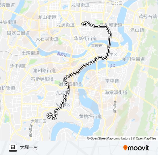 公交419路的线路图