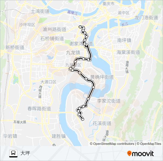 公交420路的线路图
