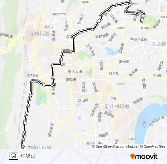 425路 bus Line Map