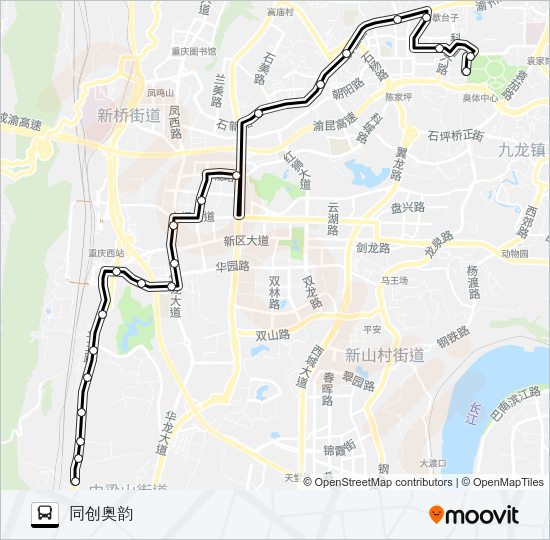 公交425路的线路图