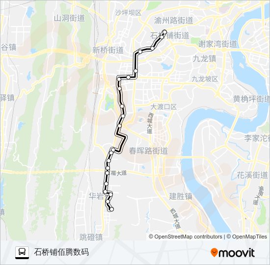 公交427路的线路图
