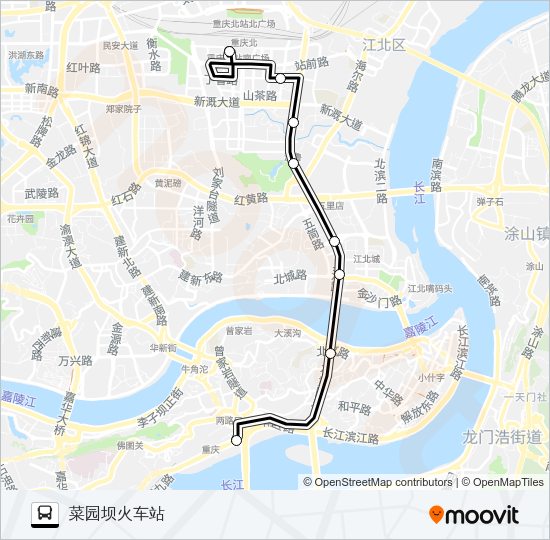 公交439路的线路图