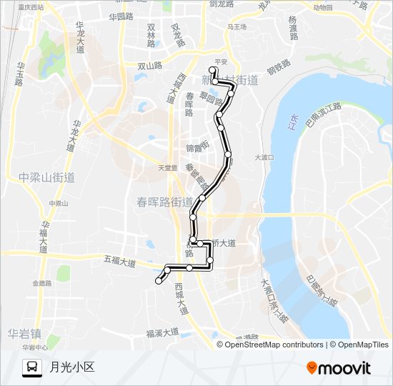 公交450路的线路图
