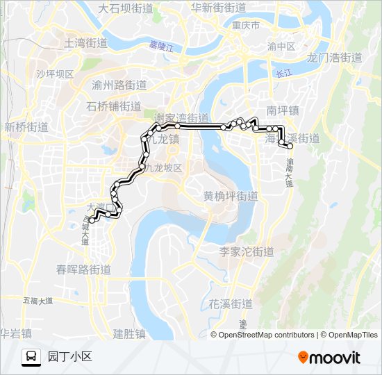 公交452路的线路图