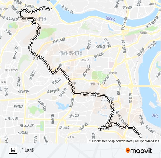 公交454路的线路图
