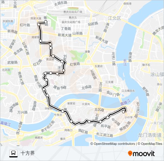 公交461路的线路图