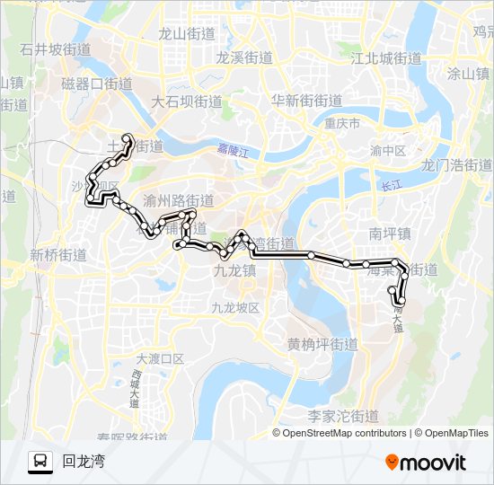 公交464路的线路图