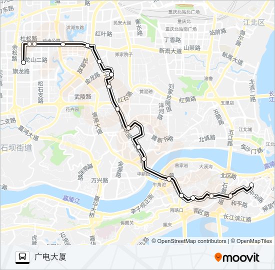 公交465路的线路图