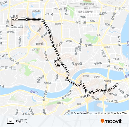 公交465路的线路图