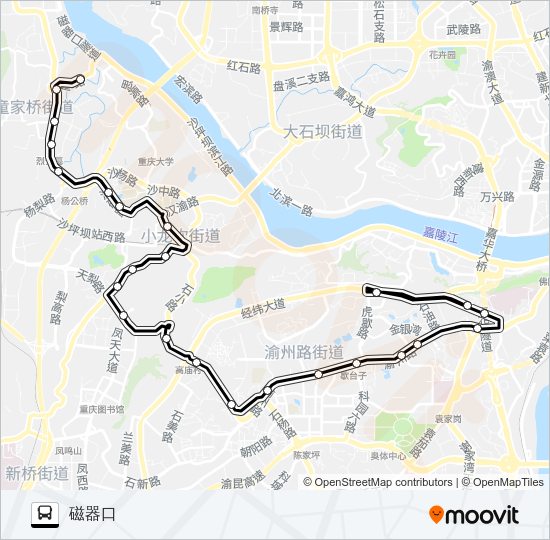 公交467路的线路图