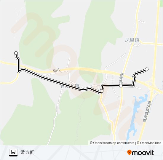 公交492路的线路图