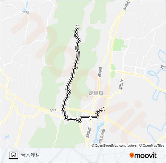 491路定时空调 Bus Line Map
