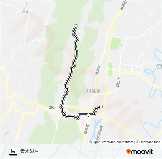公交491定时空调路的线路图