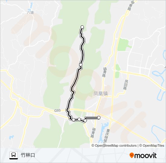 公交491定时空调路的线路图