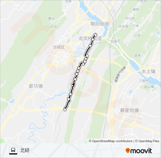 公交598路的线路图
