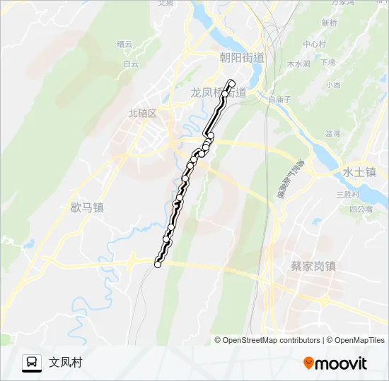 598 Bus Line Map
