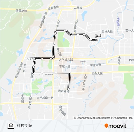 公交272路的线路图