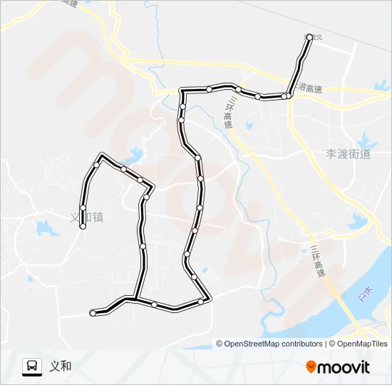 504路 Bus Line Map