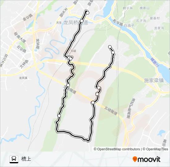 595路 Bus Line Map