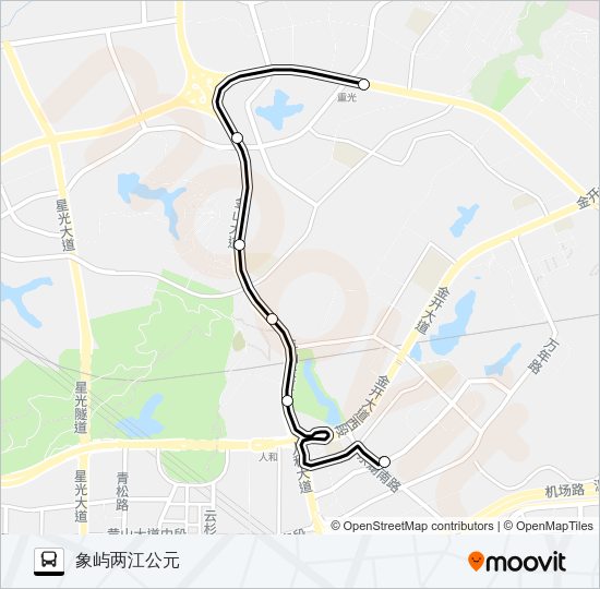 公交667路的线路图