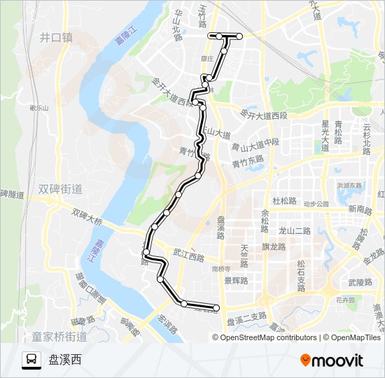 公交846路的线路图