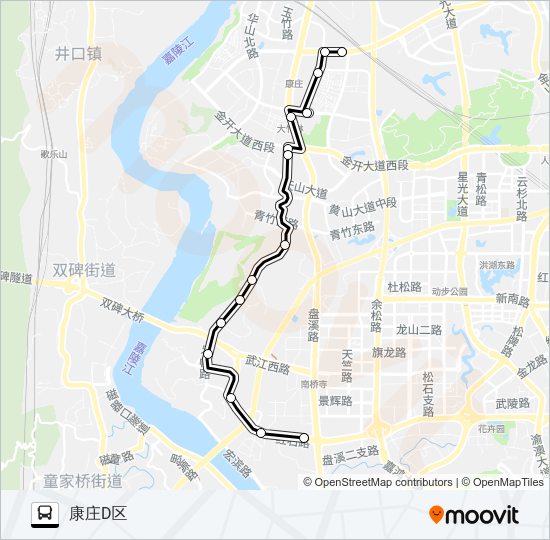 公交846路的线路图