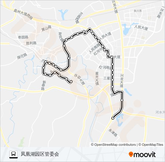 永川108路 Bus Line Map