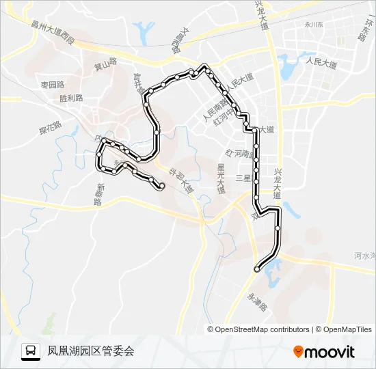 永川108路 Bus Line Map