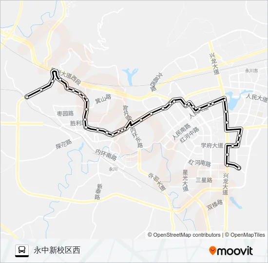 永川109路 Bus Line Map