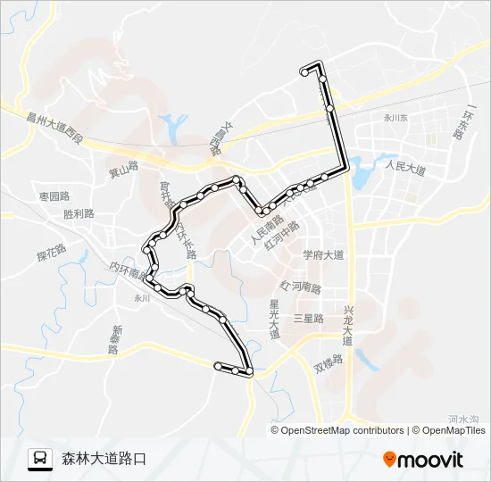 永川112路 Bus Line Map