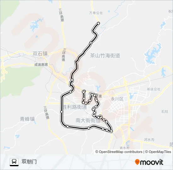 永川206路 Bus Line Map